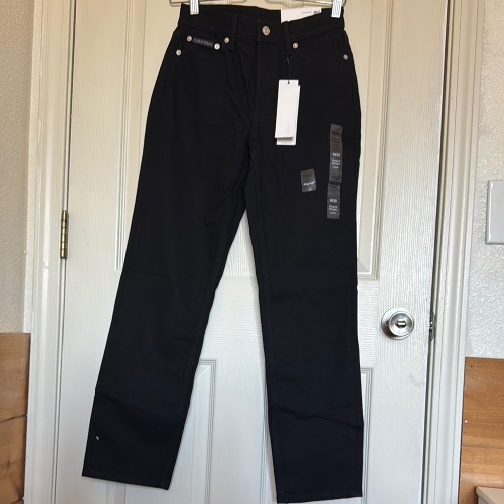 Calvin Klein Black Straight Jeans
